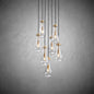 xinyue Lighting  Raindrop Glass Round Chandelier 18"