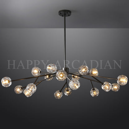 xinyue Lighting  Bola De Clear Crystal Round Chandelier 72"