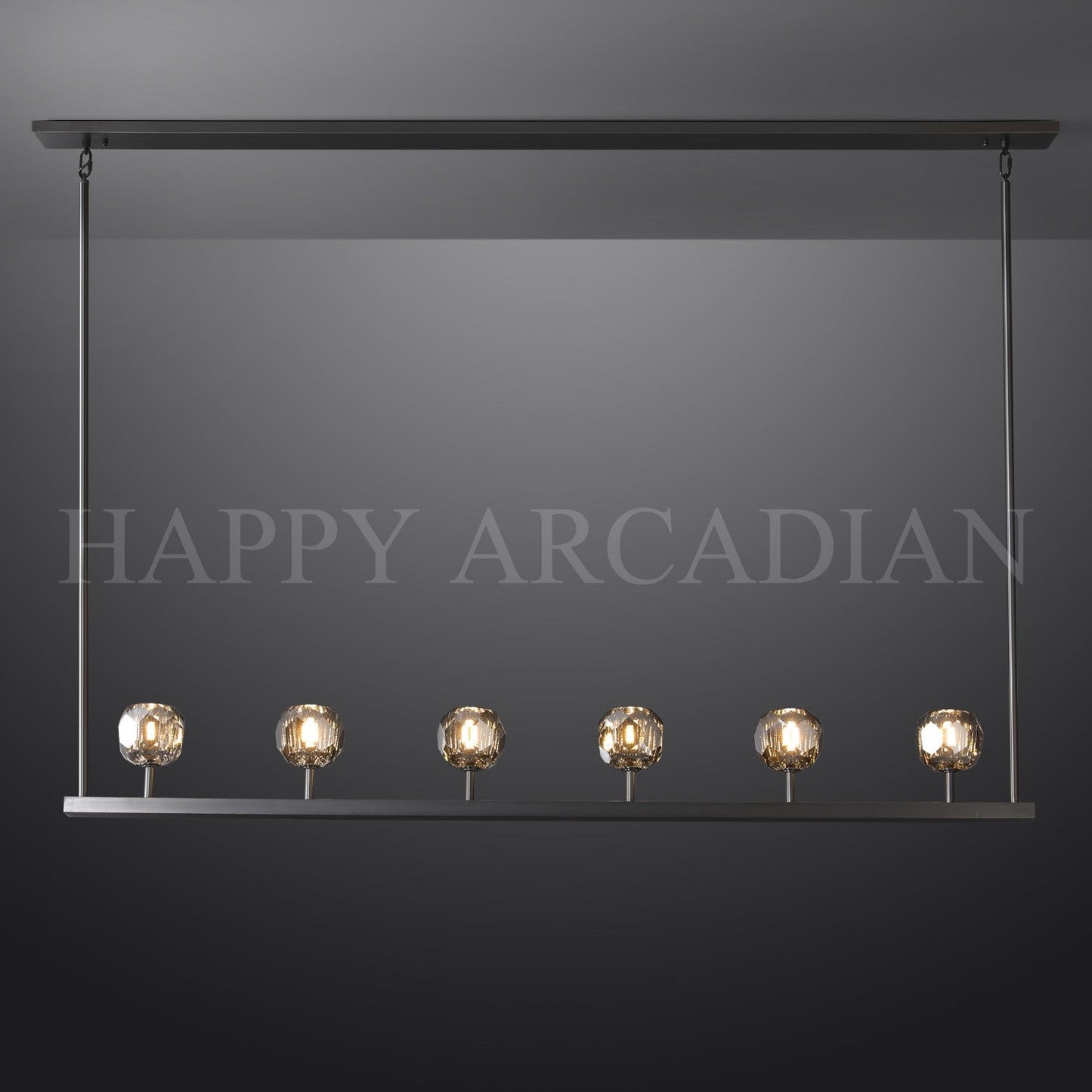 xinyue Lighting Bola De Modern Cristal Crystal Linear Chandelier 60"