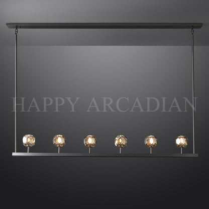 xinyue Lighting Bola De Modern Cristal Crystal Linear Chandelier 60"