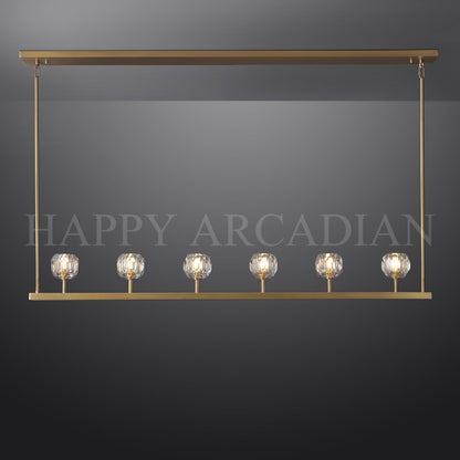 xinyue Lighting Bola De Modern Cristal Crystal Linear Chandelier 60"