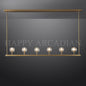 xinyue Lighting Bola De Modern Cristal Crystal Linear Chandelier 60"
