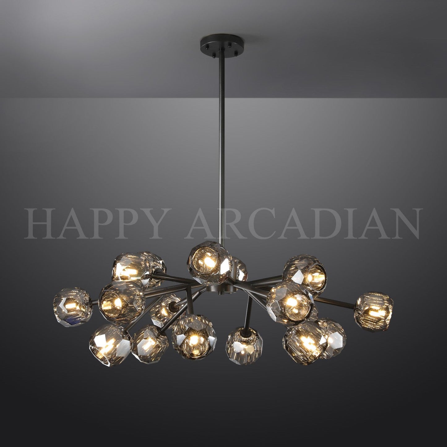 XINYUE Bola De Smoke Ball Round Chandelier 36"