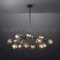 XINYUE Bola De Smoke Ball Round Chandelier 36"