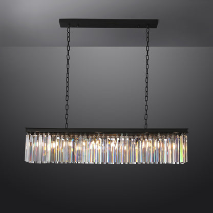 Miria K9 Crystal Rectangular Chandelier 49"