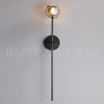 xinyue Lighting Bola De Long Style Smoke Crystal Wall Sconces