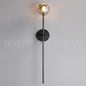 xinyue Lighting Bola De Long Style Smoke Crystal Wall Sconces