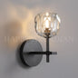 xinyue Lighting Bola De Short Style Clear Crystal Wall Sconces