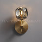 xinyue Lighting Bola De Short Style Smoke Crystal Wall Sconces