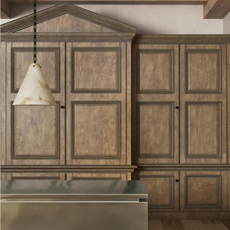 Contemporary Casey Large Alabaster Pendant Light For Kitchen Island, Living Room
