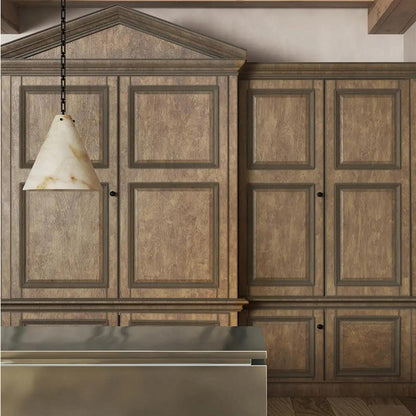 Contemporary Casey Large Alabaster Pendant Light For Kitchen Island, Living Room