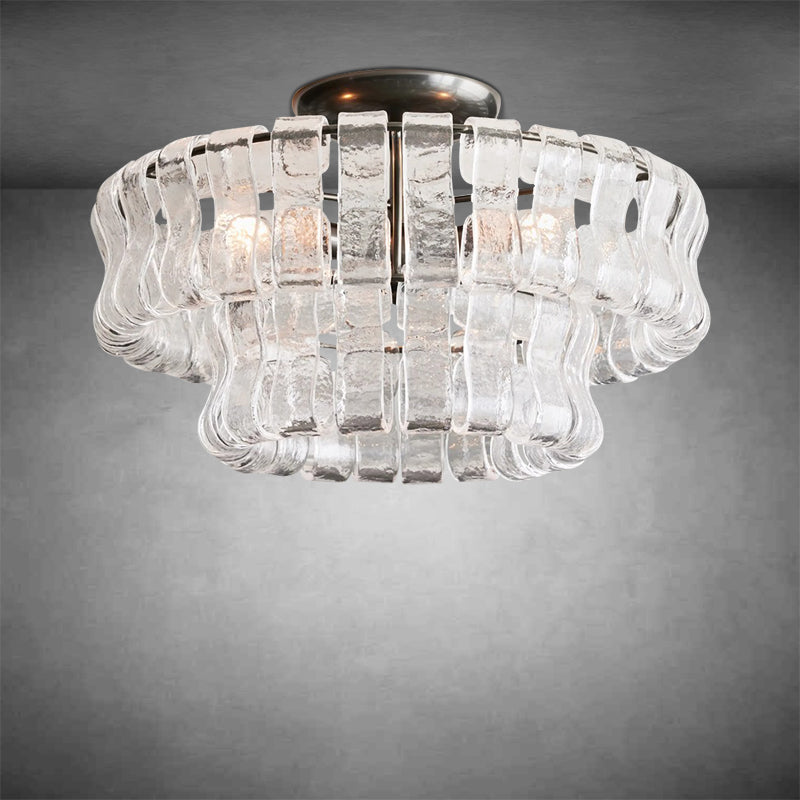 Ghiaccio Glass Flushmount
