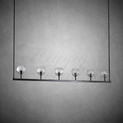 xinyue Lighting Bola De Modern Cristal Crystal Linear Chandelier 60"