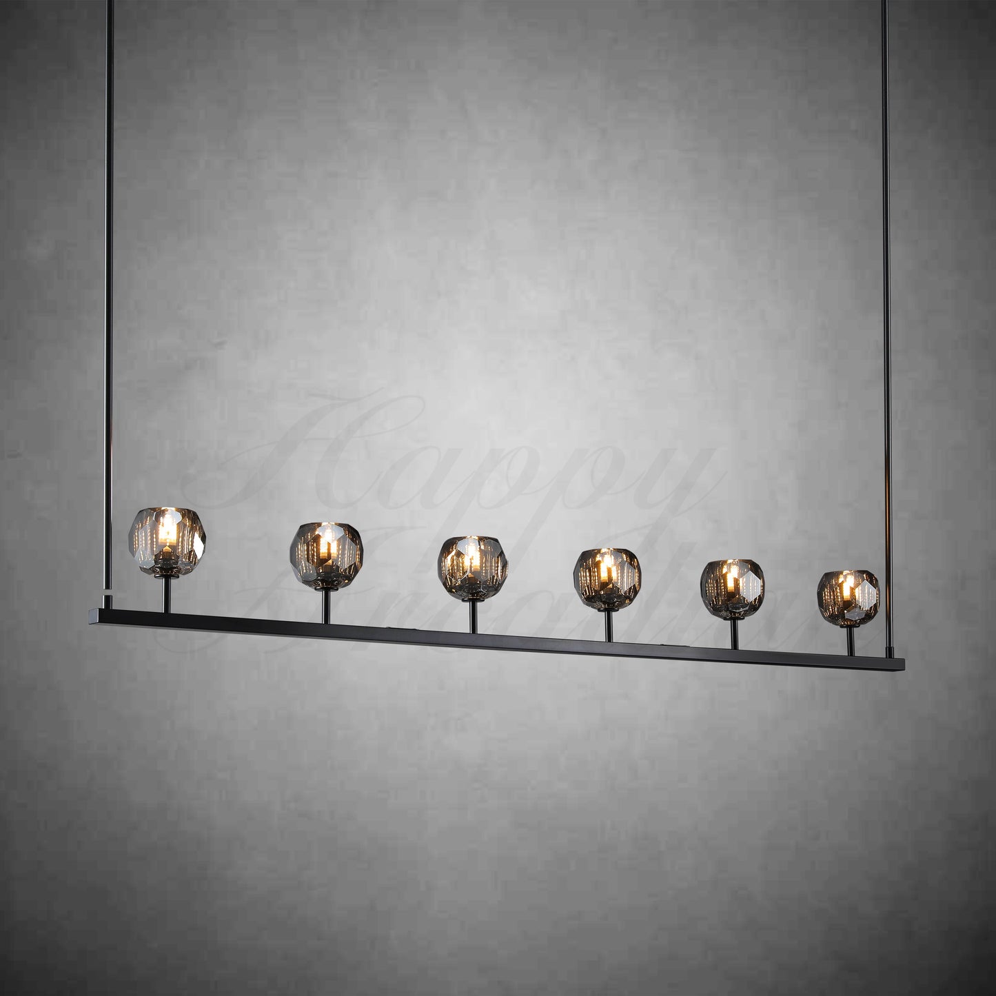 xinyue Lighting Bola De Modern Cristal Crystal Linear Chandelier 60"