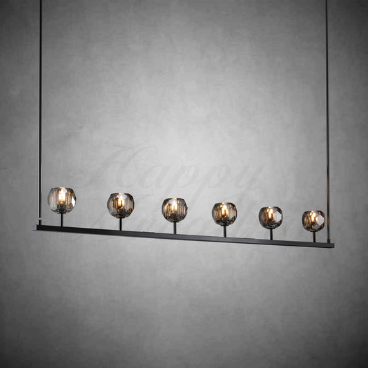 xinyue Lighting Bola De Modern Cristal Crystal Linear Chandelier 60"