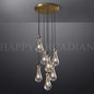 xinyue Lighting Raindrop Round Chandelier  18",7-Lights