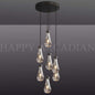xinyue Lighting Raindrop Round Chandelier  18",7-Lights