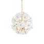 Zoey Flower Glass Ball Pendant Chandelier