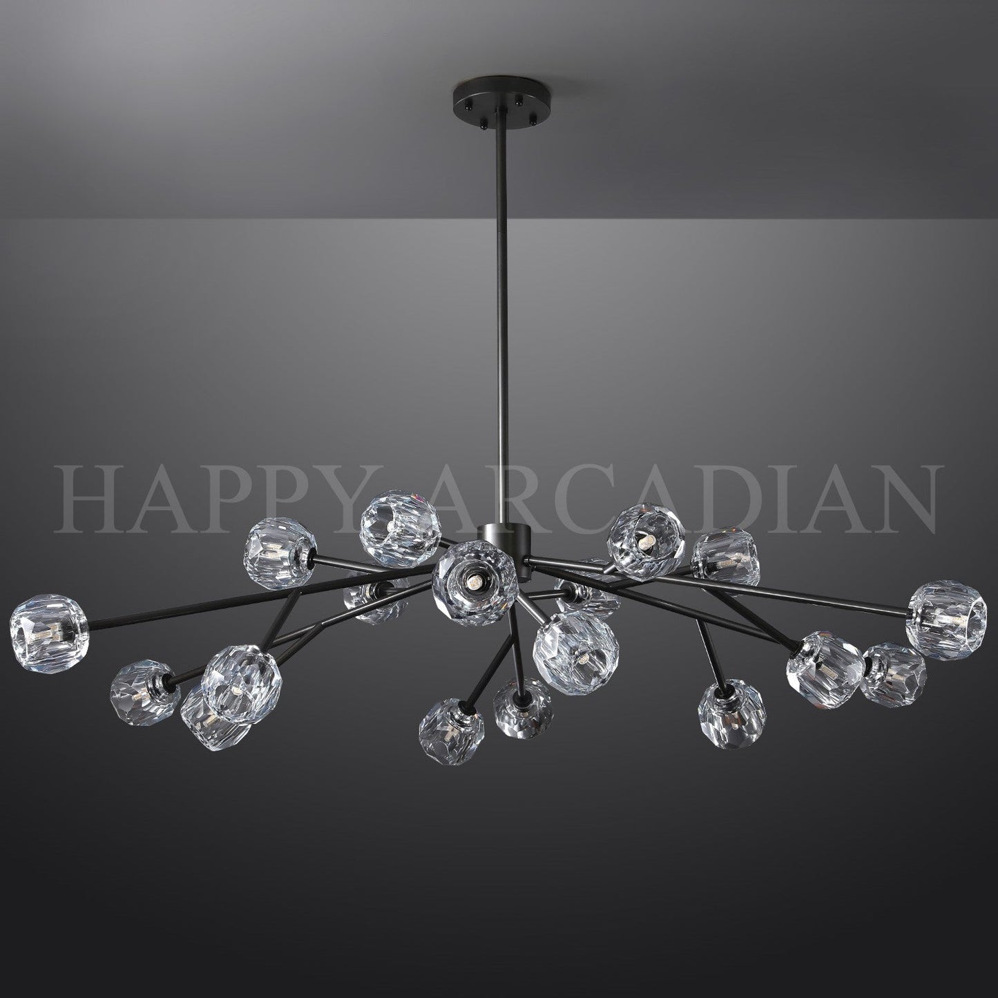 xinyue Lighting  Bola De Clear Crystal Round Chandelier 72"