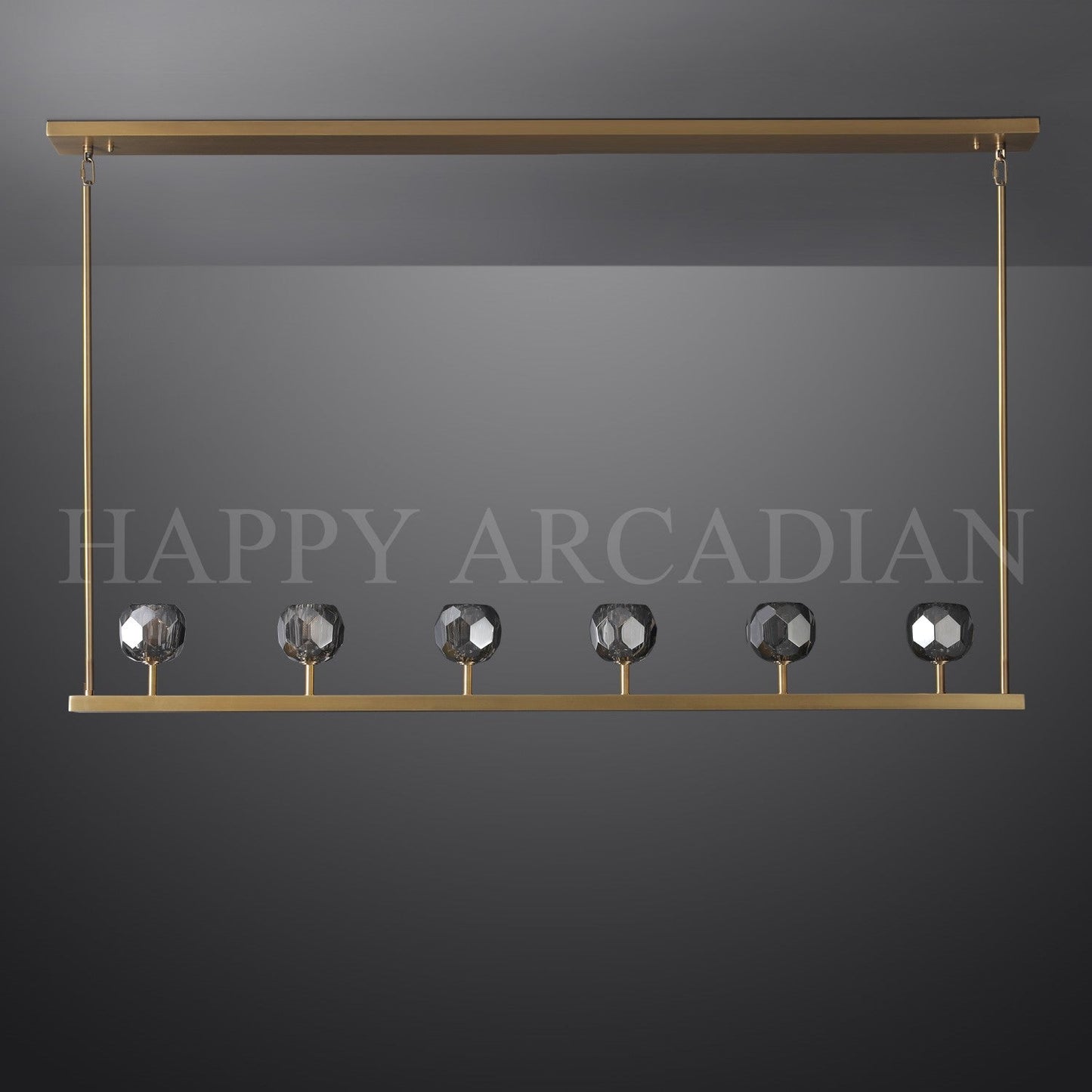 xinyue Lighting Bola De Modern Cristal Crystal Linear Chandelier 60"