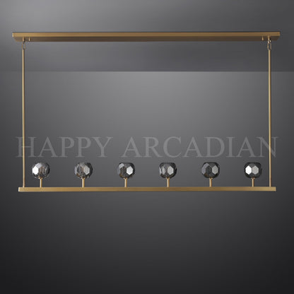 xinyue Lighting Bola De Modern Cristal Crystal Linear Chandelier 60"