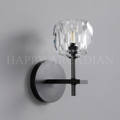xinyue Lighting Bola De Short Style Clear Crystal Wall Sconces