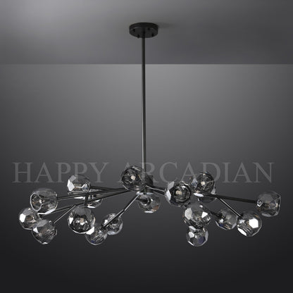 xinyue Lighting  Bola De Smoke Crystal Round Chandelier 48"