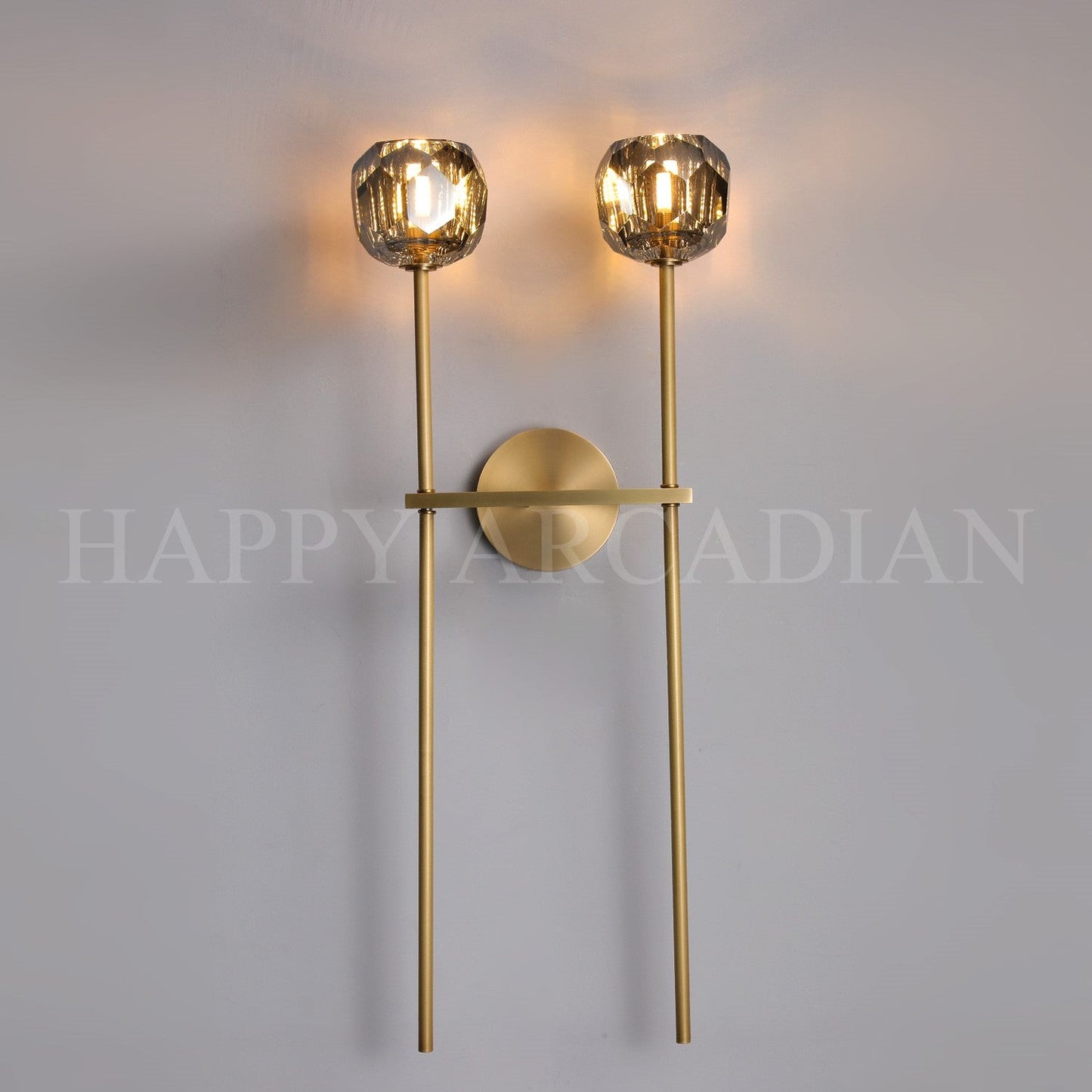 xinyue Lighting Bola De Crystal Ball Grand Double Wall Sconce