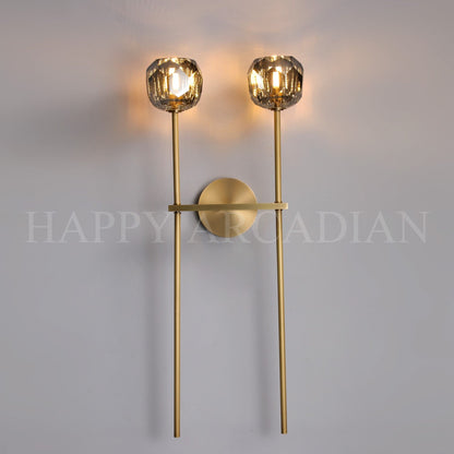 xinyue Lighting Bola De Crystal Ball Grand Double Wall Sconce
