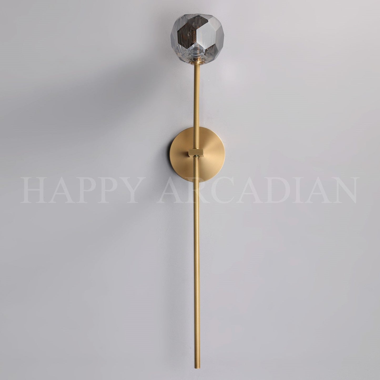 xinyue Lighting Bola De Long Style Smoke Crystal Wall Sconces