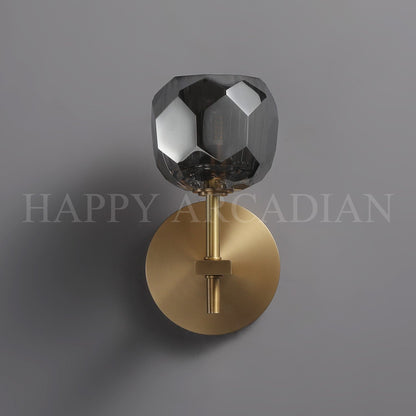 xinyue Lighting Bola De Short Style Smoke Crystal Wall Sconces