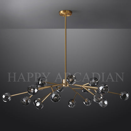 xinyue Lighting  De Smoke Crystal Round Chandelier 60"