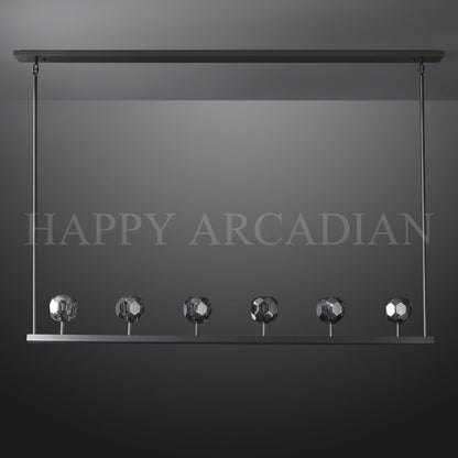 xinyue Lighting Bola De Modern Cristal Crystal Linear Chandelier 60"