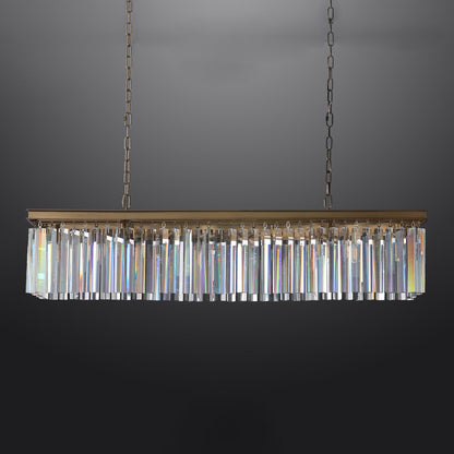 Miria K9 Crystal Rectangular Chandelier 59"