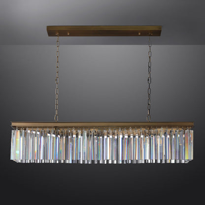 Miria K9 Crystal Rectangular Chandelier 49"