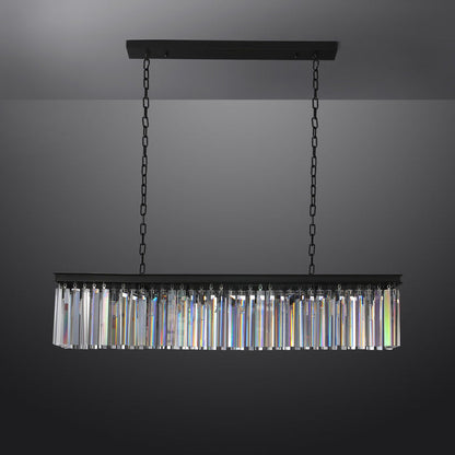 Miria K9 Crystal Rectangular Chandelier 59"