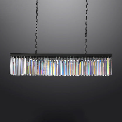 Miria K9 Crystal Rectangular Chandelier 59"