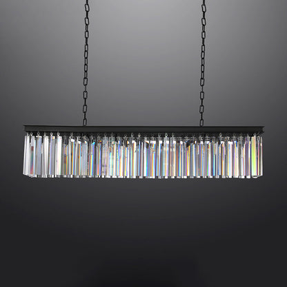Miria K9 Crystal Rectangular Chandelier 49"