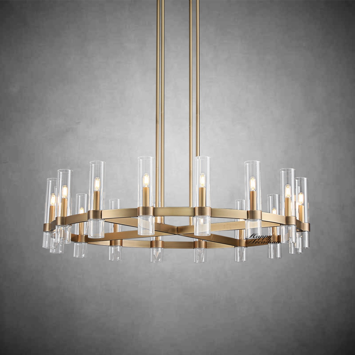 xinyue Lighting Rebecca Round Chandelier 48″, 16-Lights