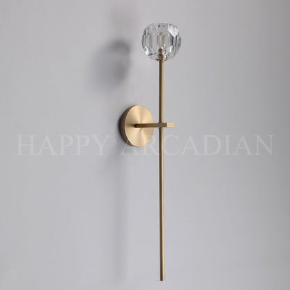xinyue Lighting Bola De Long Style Clear Crystal Wall Sconces