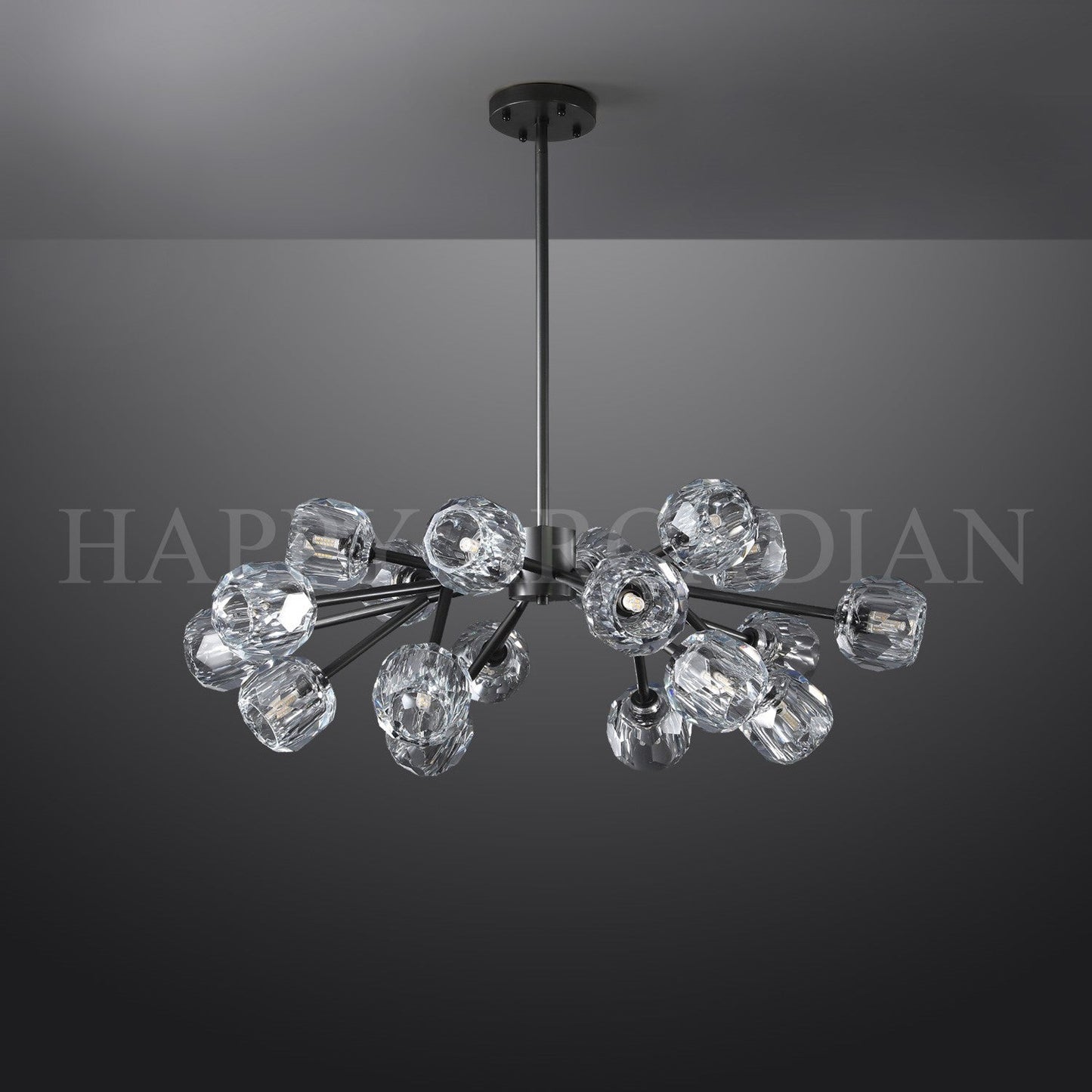 xinyue Bola De Crystal Round Chandelier 24"