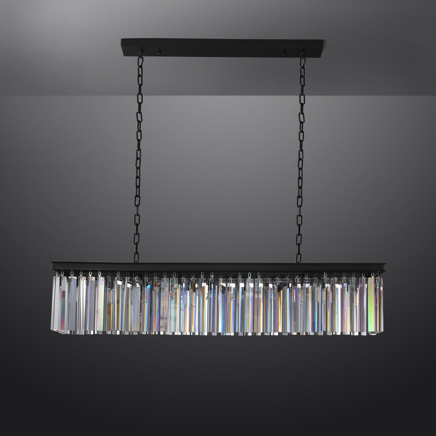 Miria K9 Crystal Rectangular Chandelier 49"