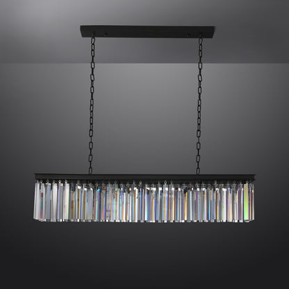 Miria K9 Crystal Rectangular Chandelier 49"