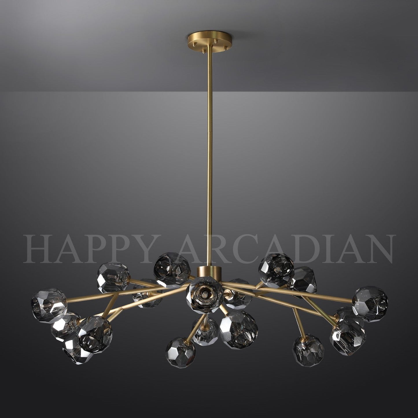XINYUE Bola De Smoke Ball Round Chandelier 36"