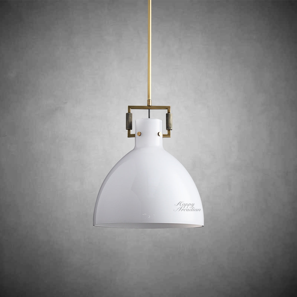 Echo Milk Glass Cloche Pendant