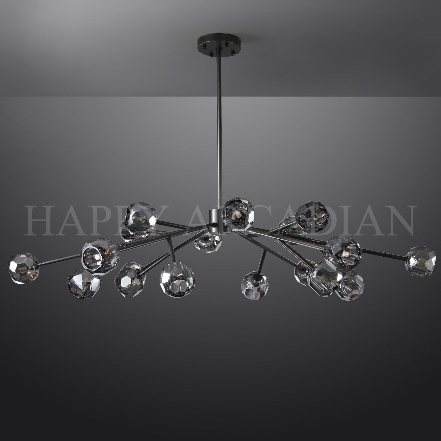 xinyue Lighting  De Smoke Crystal Round Chandelier 60"