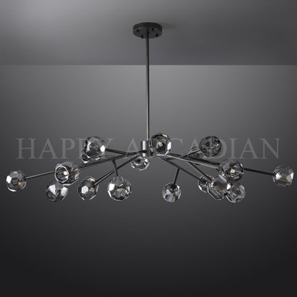 xinyue Lighting  De Smoke Crystal Round Chandelier 60"