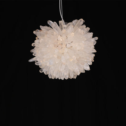 Kandace Rock Crystal Ball Modern Pendant Light