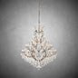 XINYUE Rococo Iron & Crystal Round Chandelier 60"