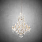 XINYUE Rococo Iron & Crystal Round Chandelier 40"
